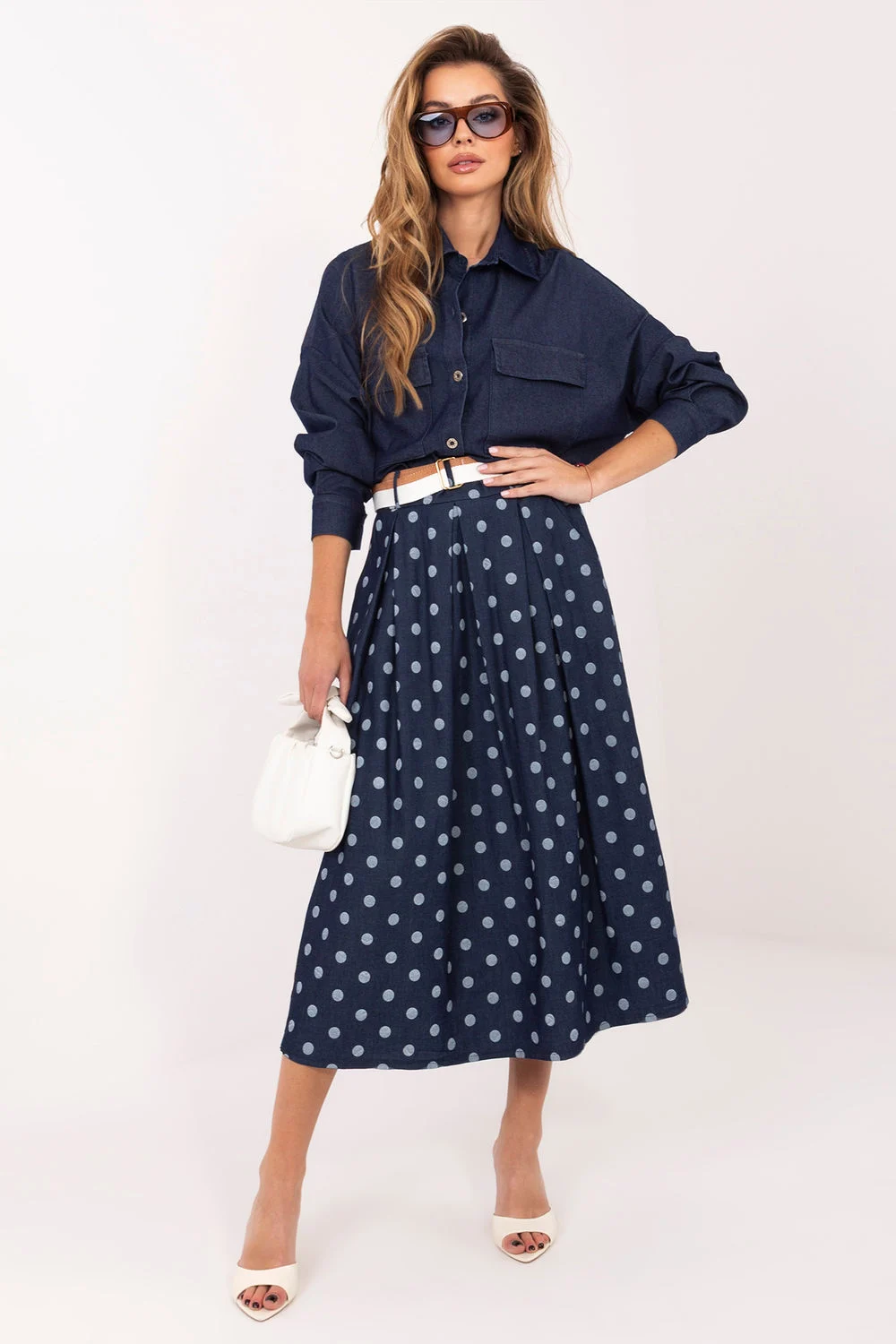 Jupe bleue marine