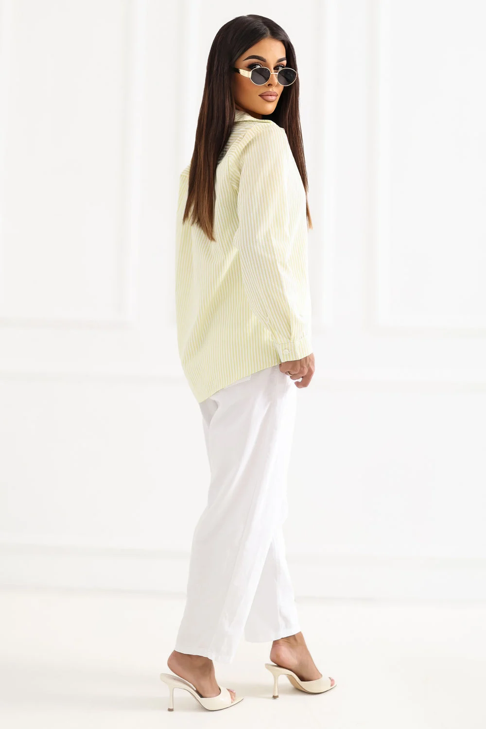 Chemise manche longue jaune – Image 4