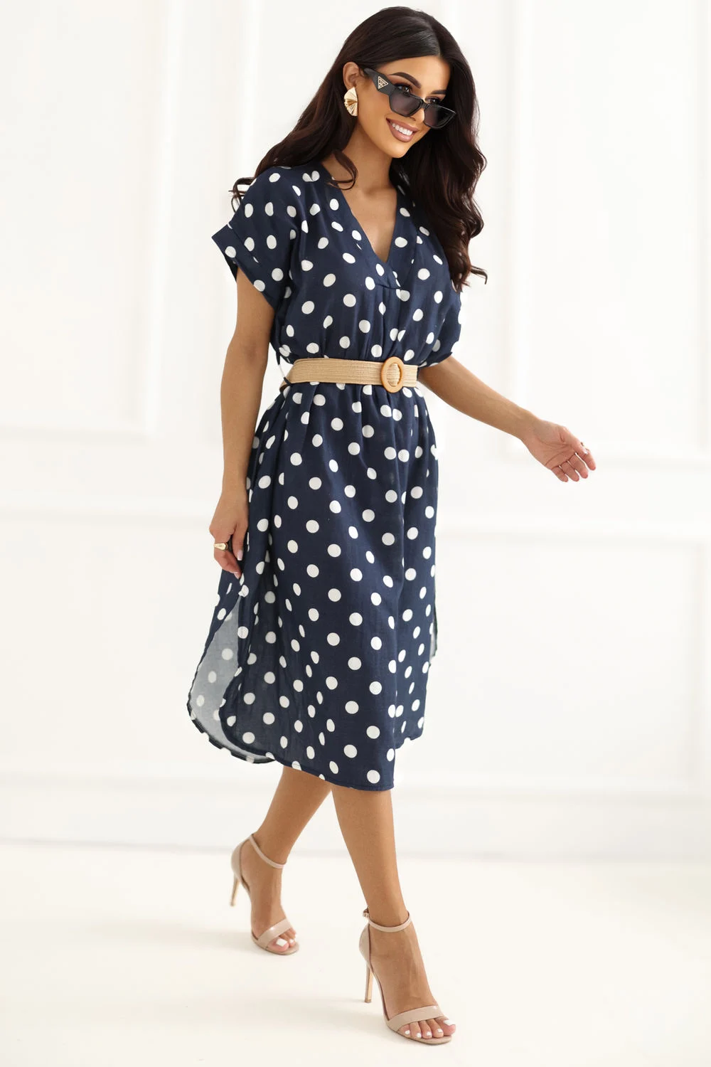 Robe de jour bleue marine – Image 2