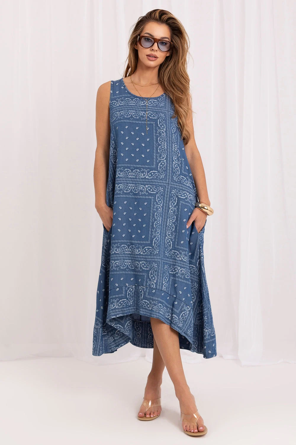 Robe de jour bleue