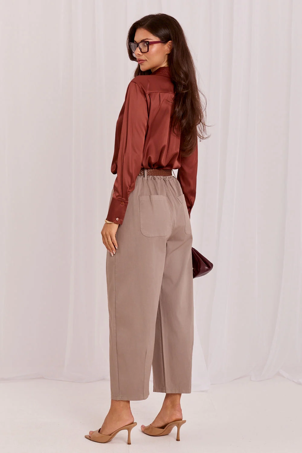 Pantalon femme beige – Image 3