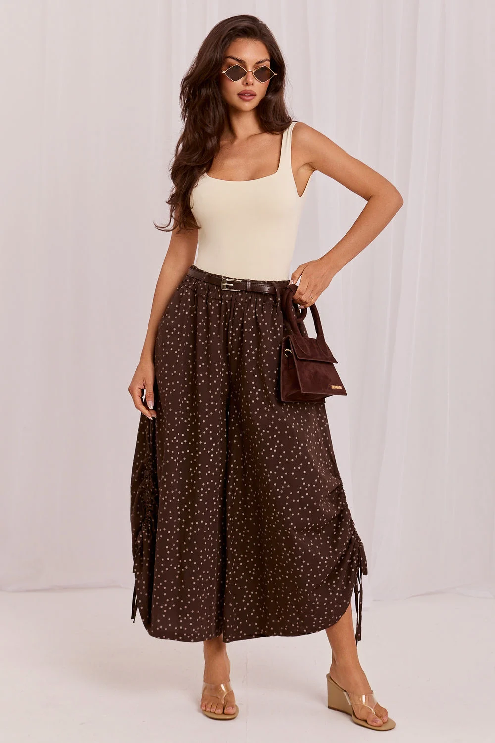 Pantalon femme brun – Image 3