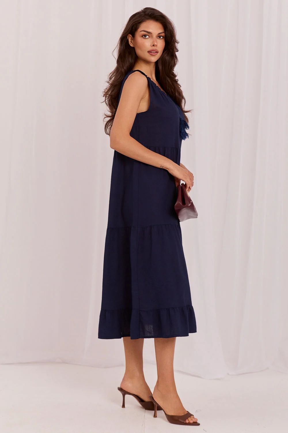 Robe de jour bleue marine – Image 2