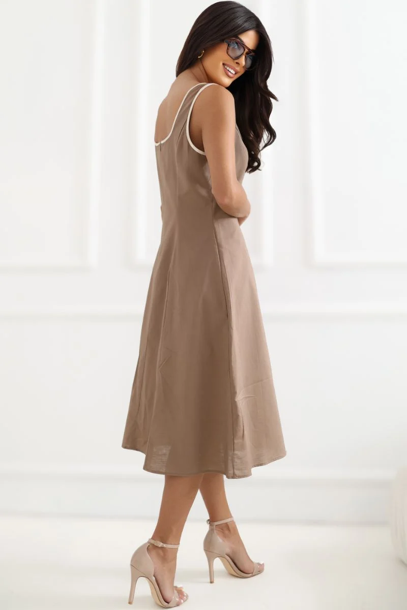 Robe de jour brune – Image 3