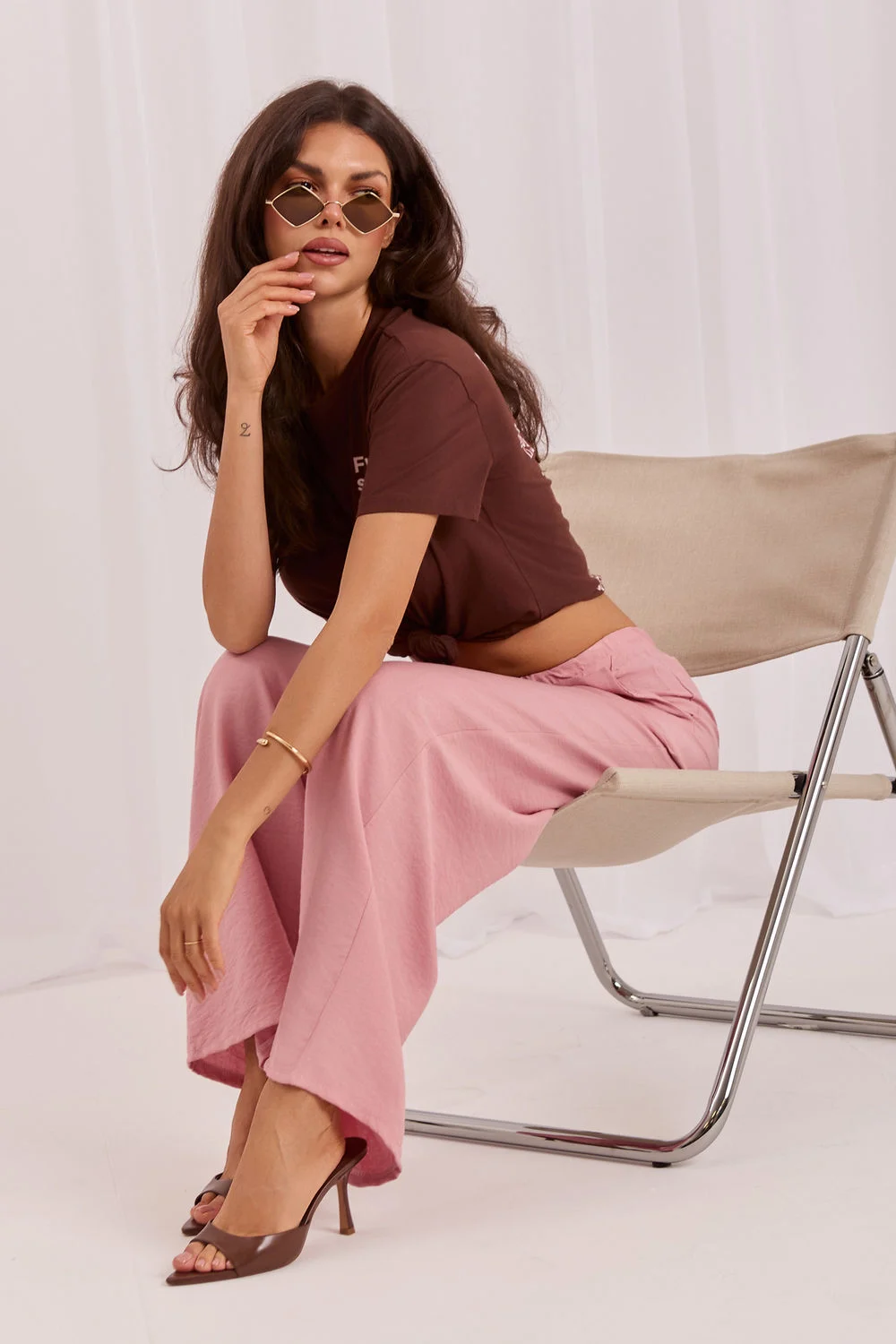 Pantalon femme rose – Image 2