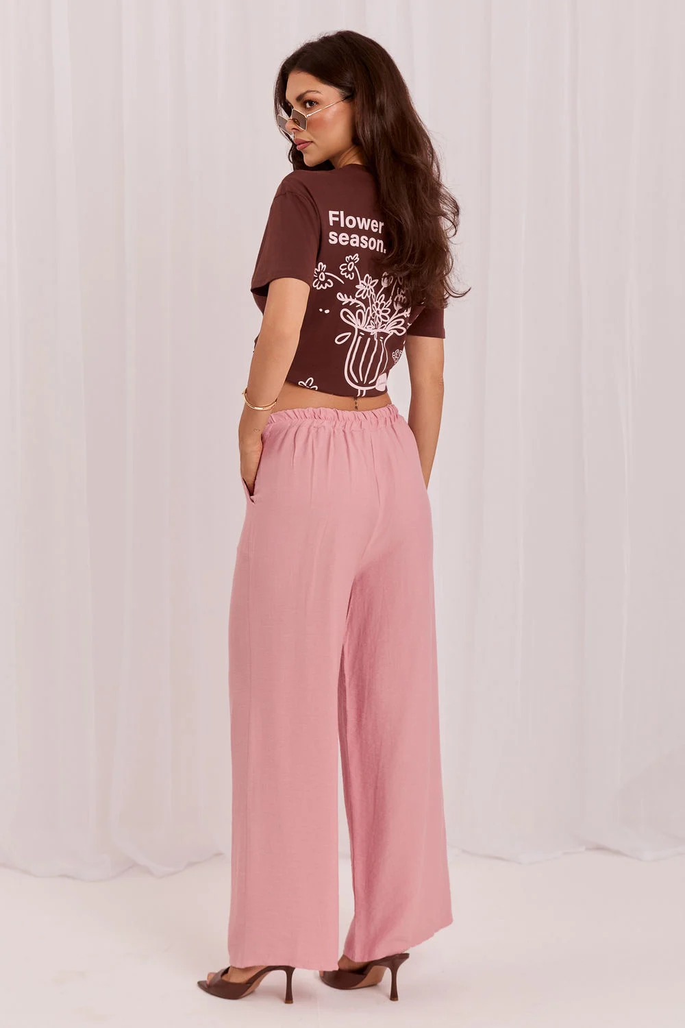 Pantalon femme rose – Image 3