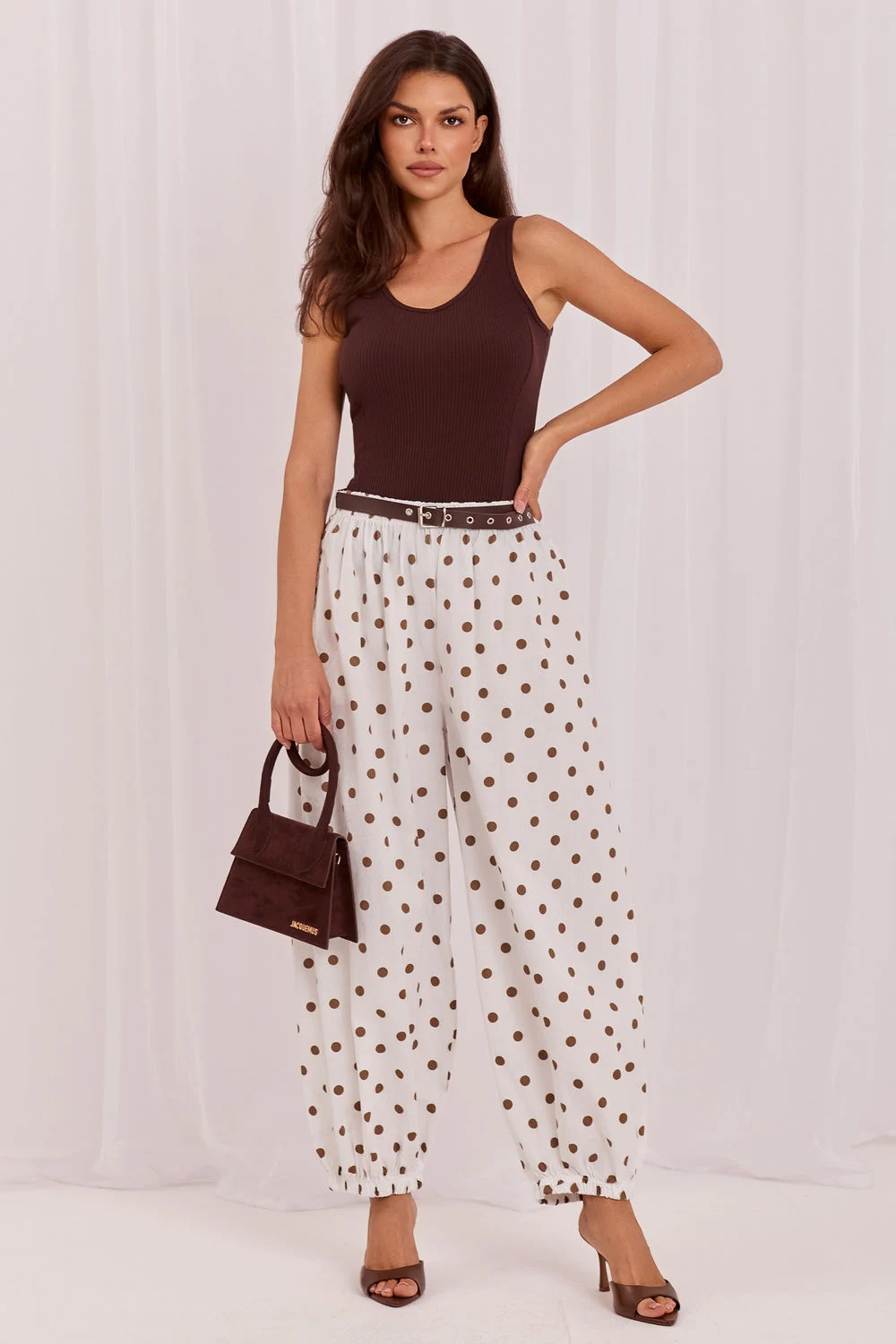 Pantalon femme beige – Image 2