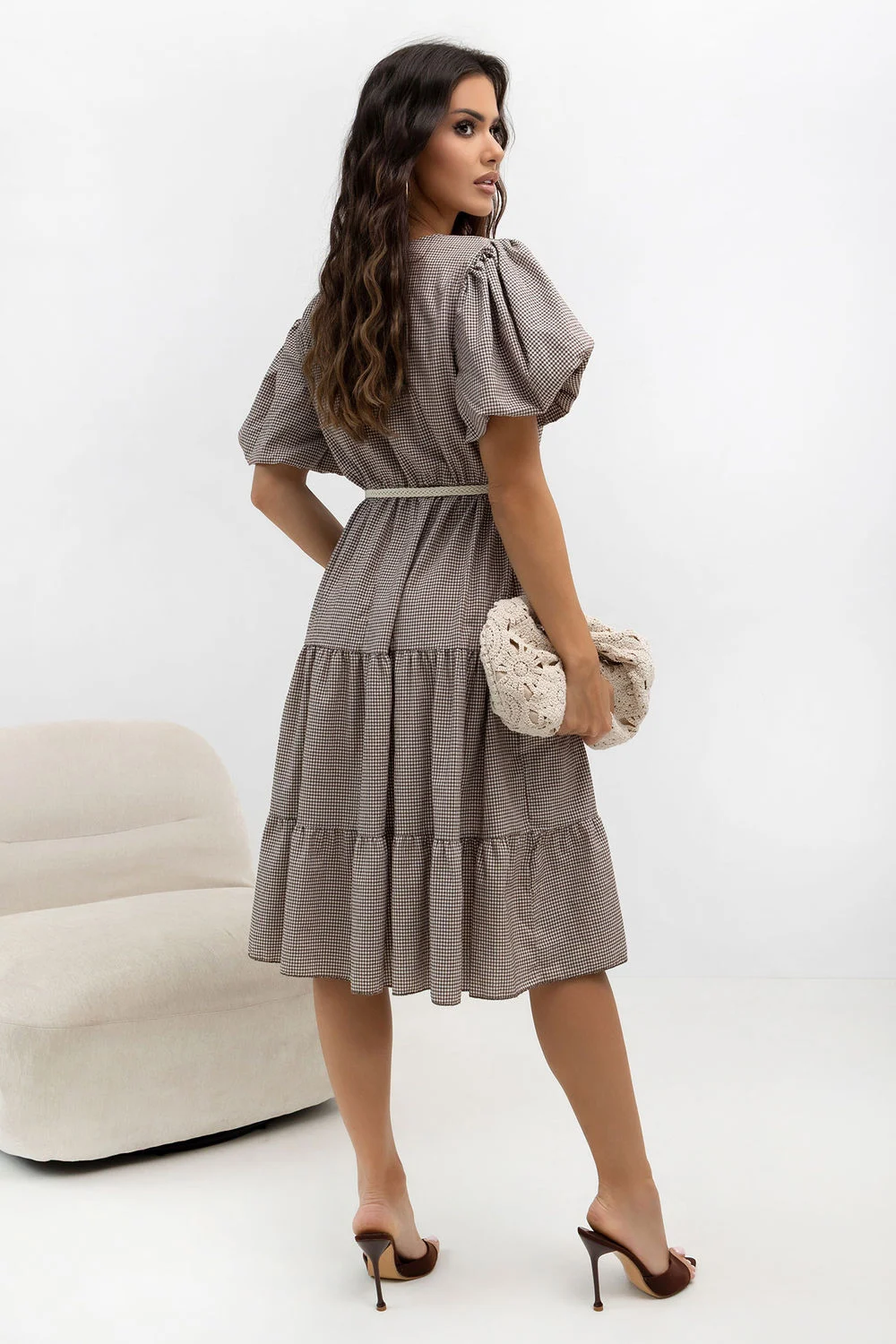 Robe de jour brune – Image 3