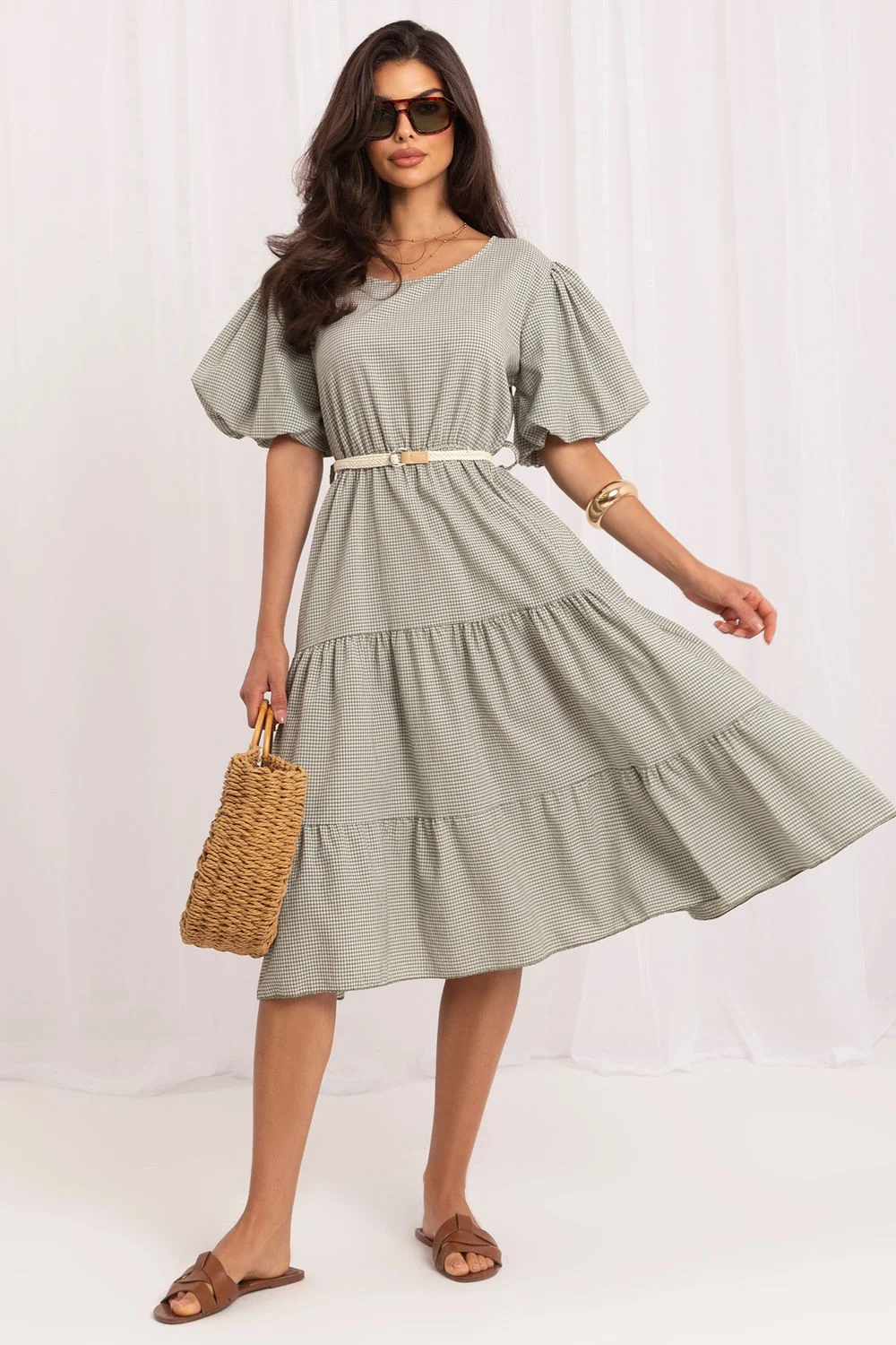 Robe de jour verte