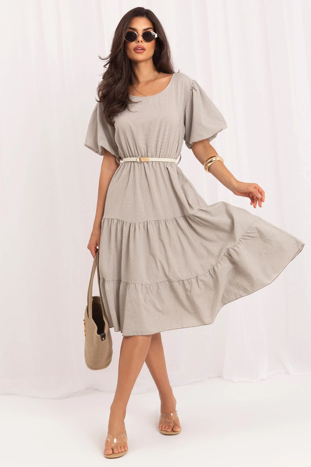 Robe de jour beige