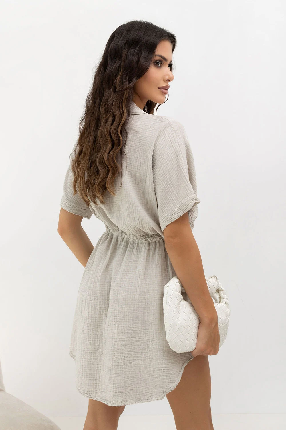 Robe de jour beige – Image 3