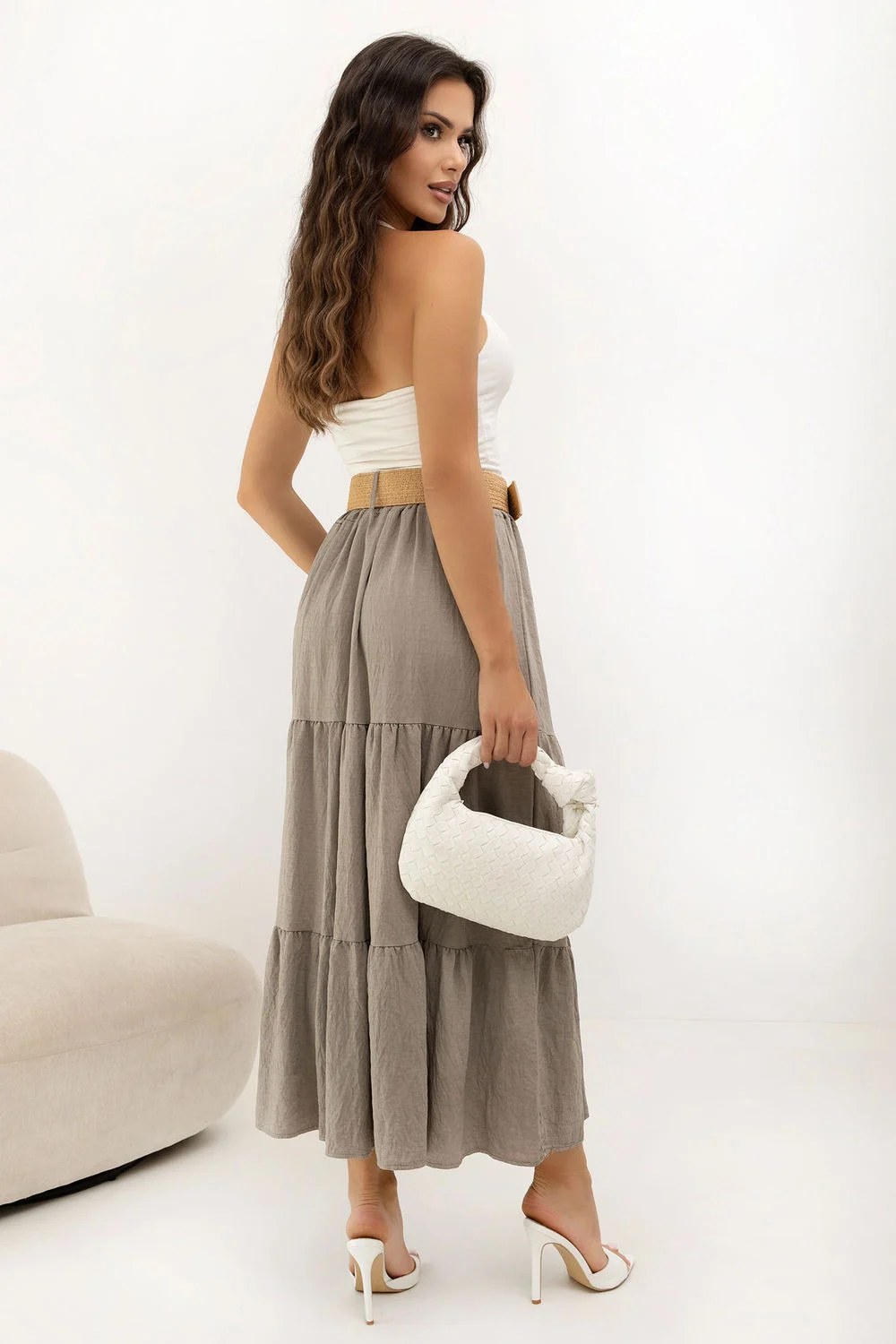 Jupe longue beige – Image 3