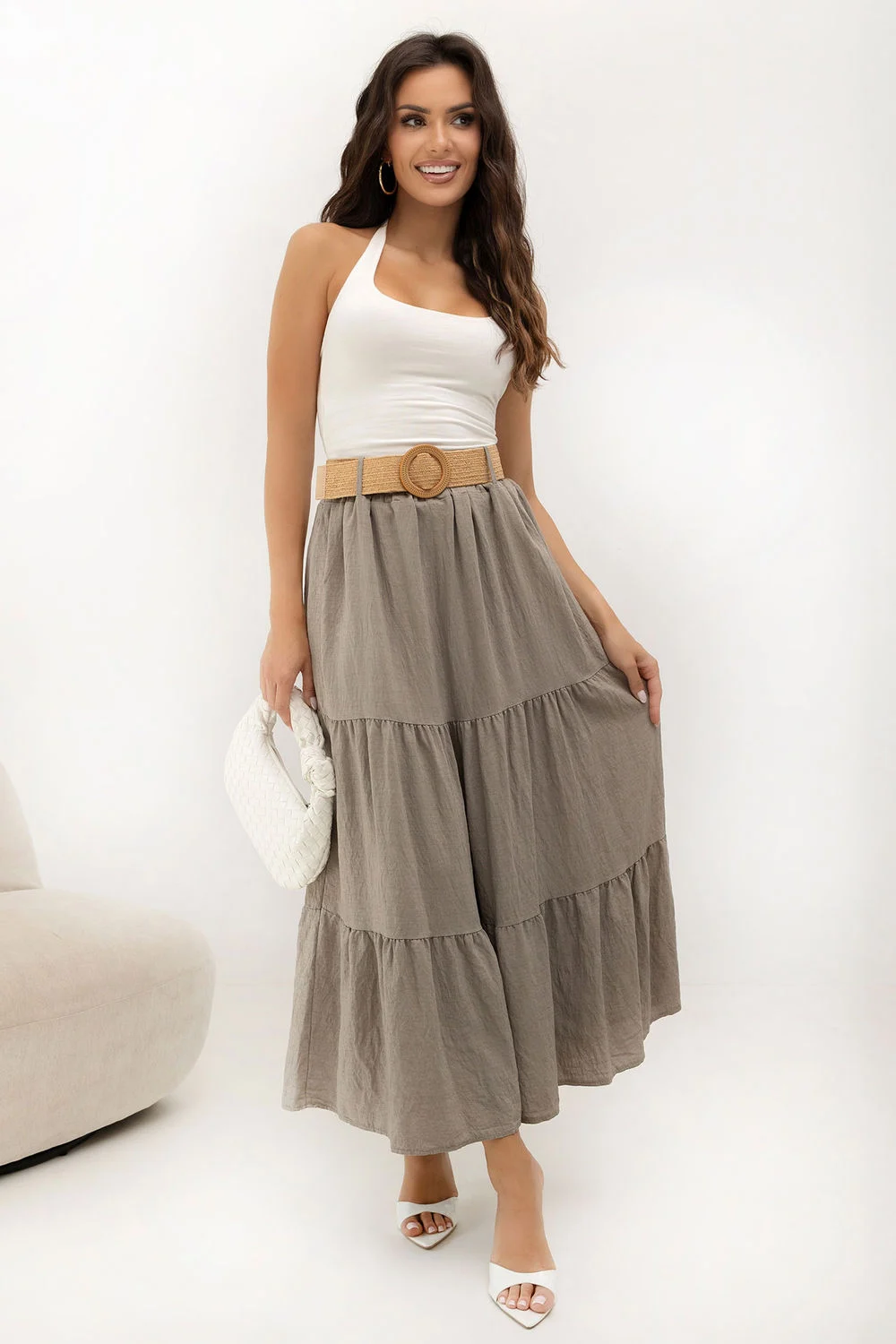 Jupe longue beige – Image 4