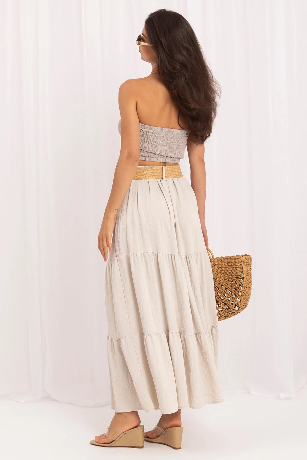 Jupe longue beige – Image 3