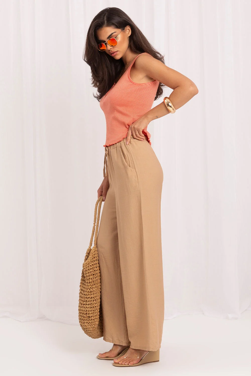 Pantalon femme brun – Image 4