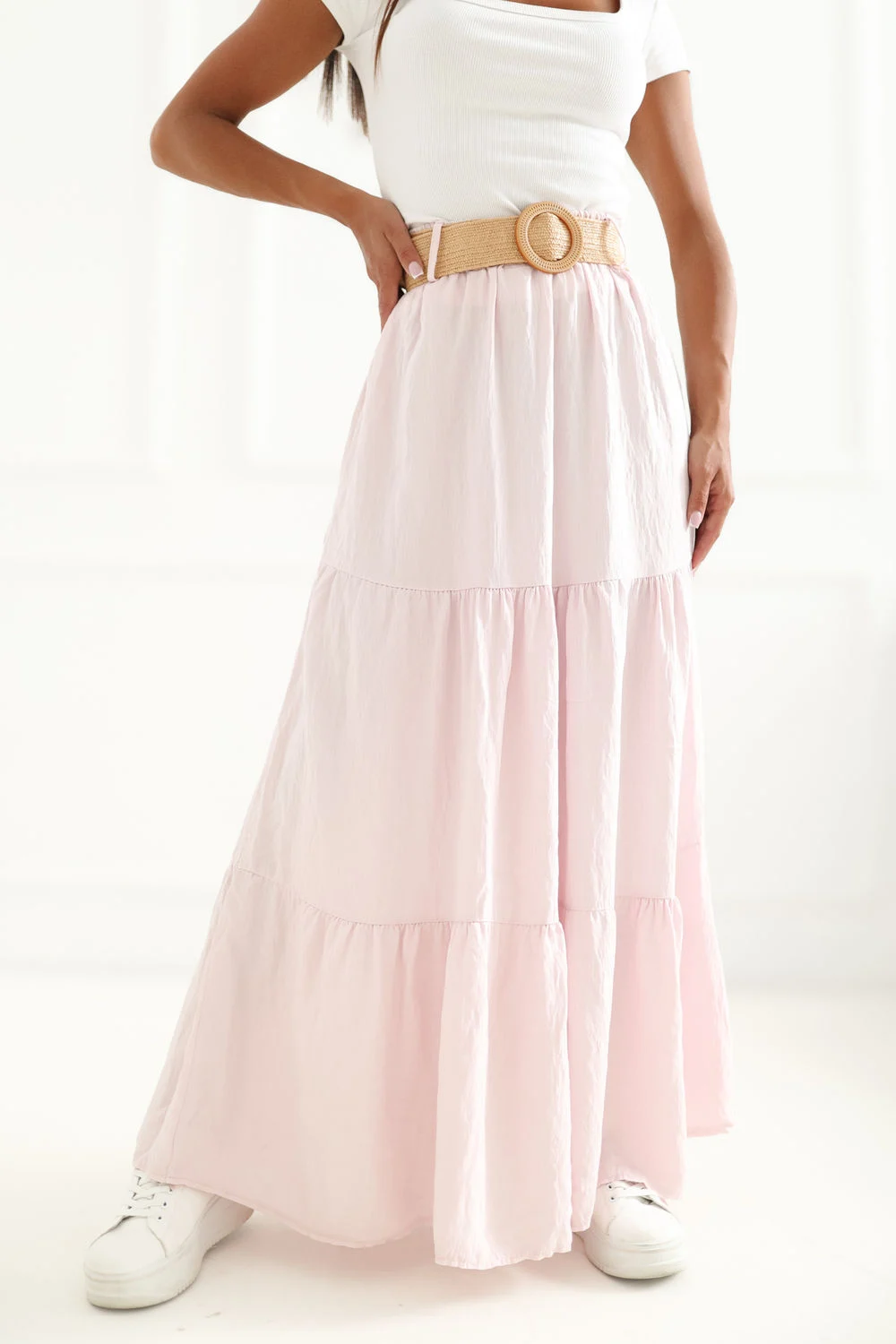 Jupe longue rose – Image 2