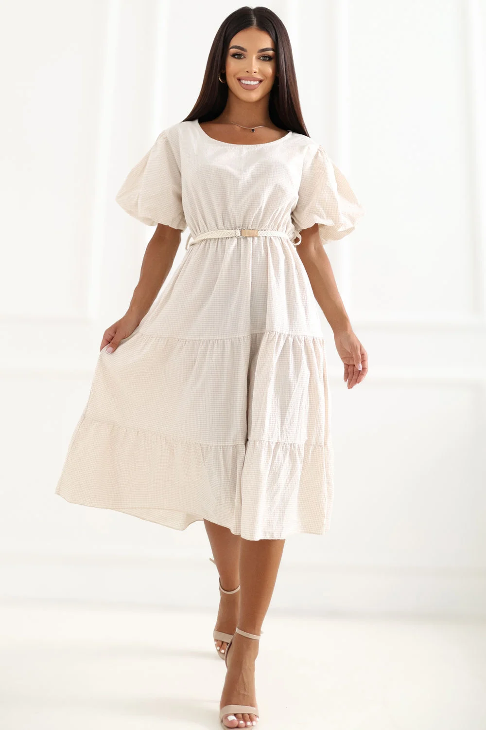 Robe de jour beige