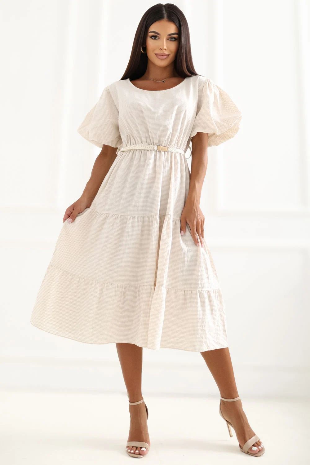 Robe de jour beige – Image 2