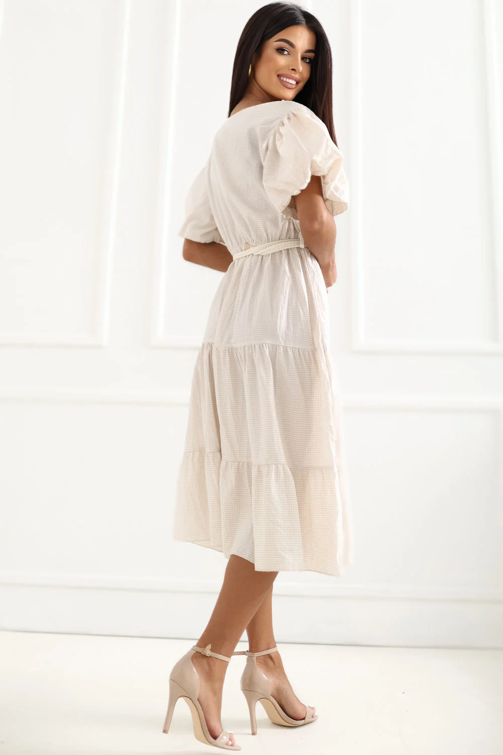 Robe de jour beige – Image 3
