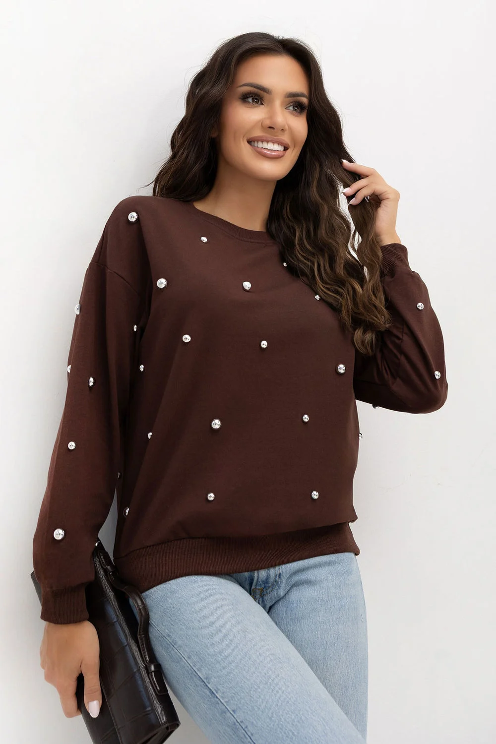 Sweatshirt brun