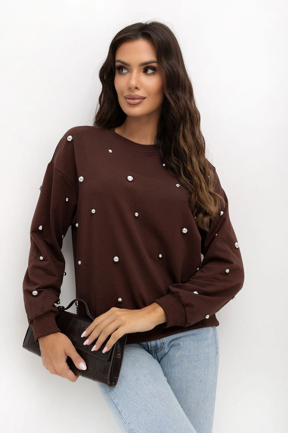 Sweatshirt brun – Image 4