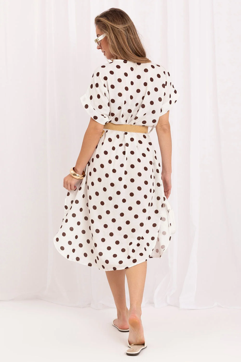 Robe de jour beige – Image 3