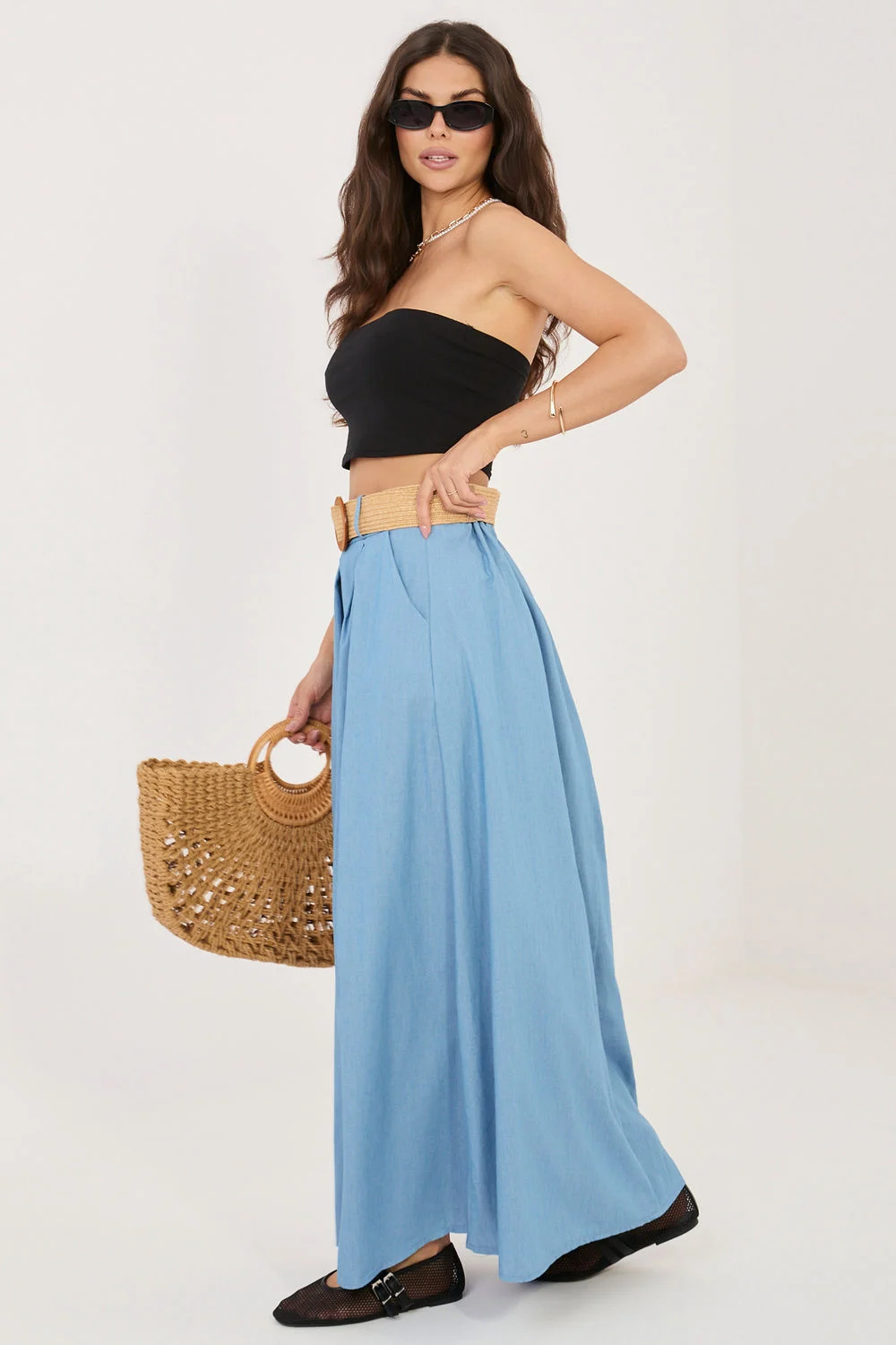 Jupe longue bleu – Image 2
