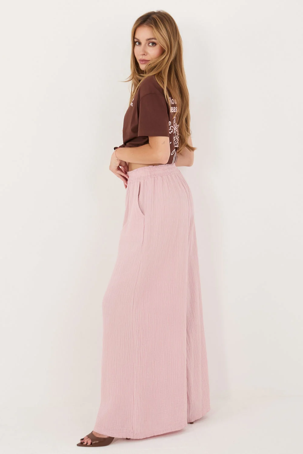 Pantalon femme rose – Image 3