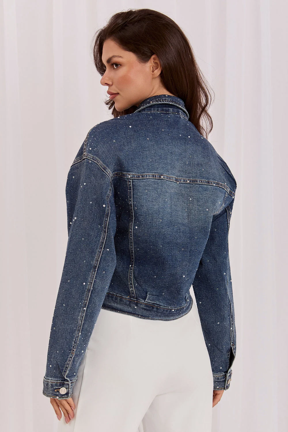 Veste en jean bleu – Image 2