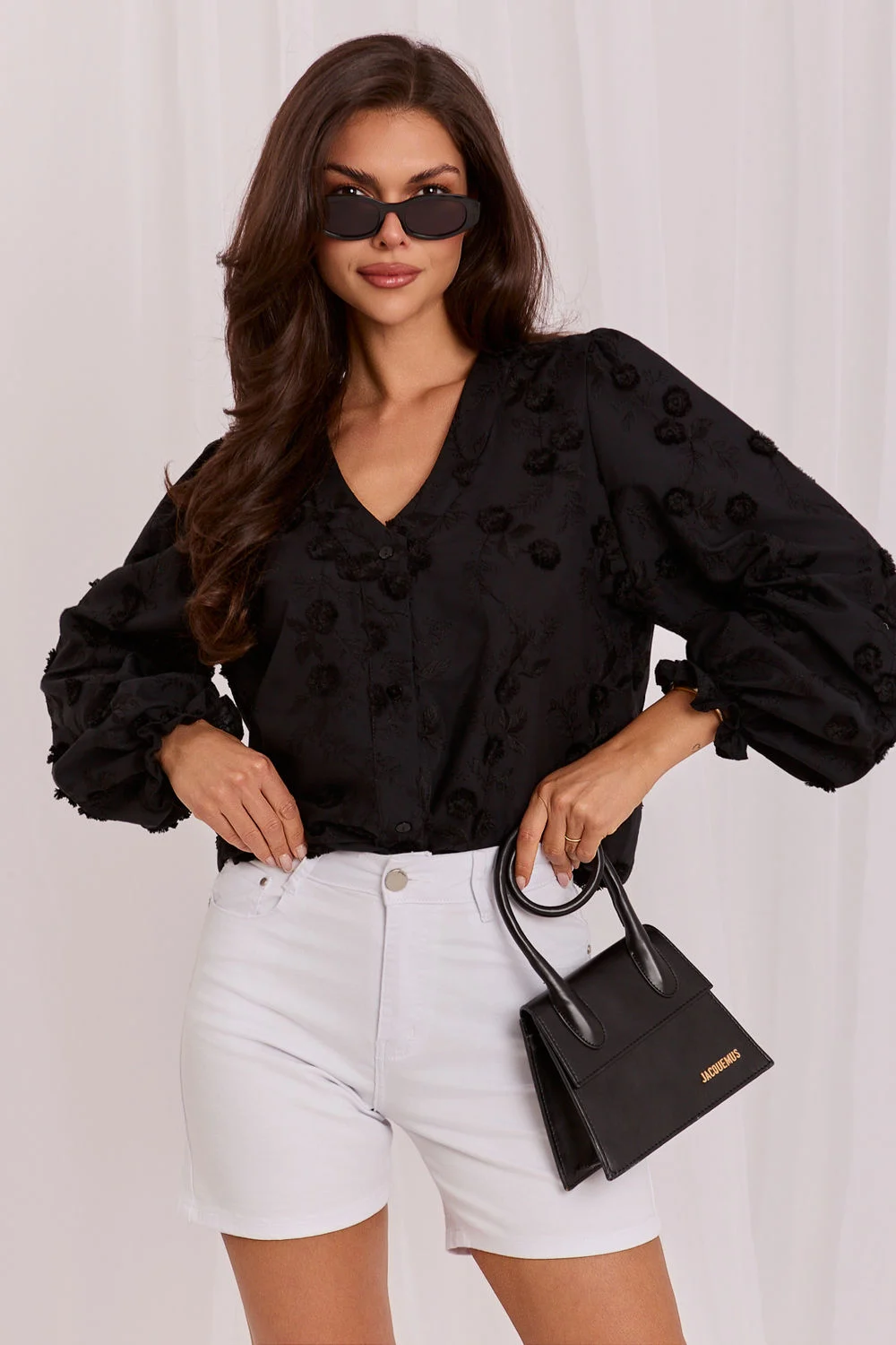 Chemise manche longue noire
