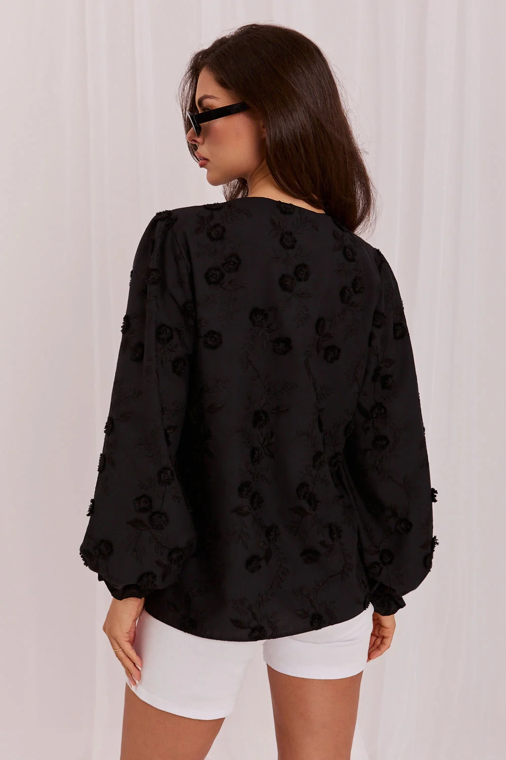 Chemise manche longue noire – Image 3