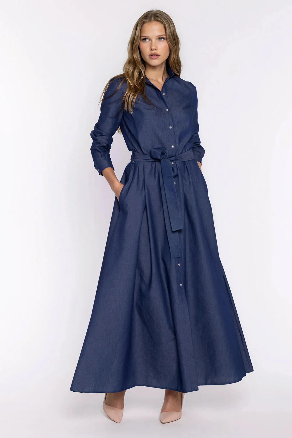 Robe de jour bleue