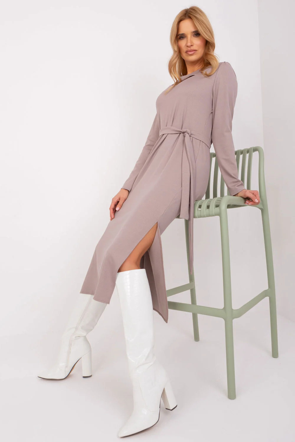 Robe de jour beige – Image 2