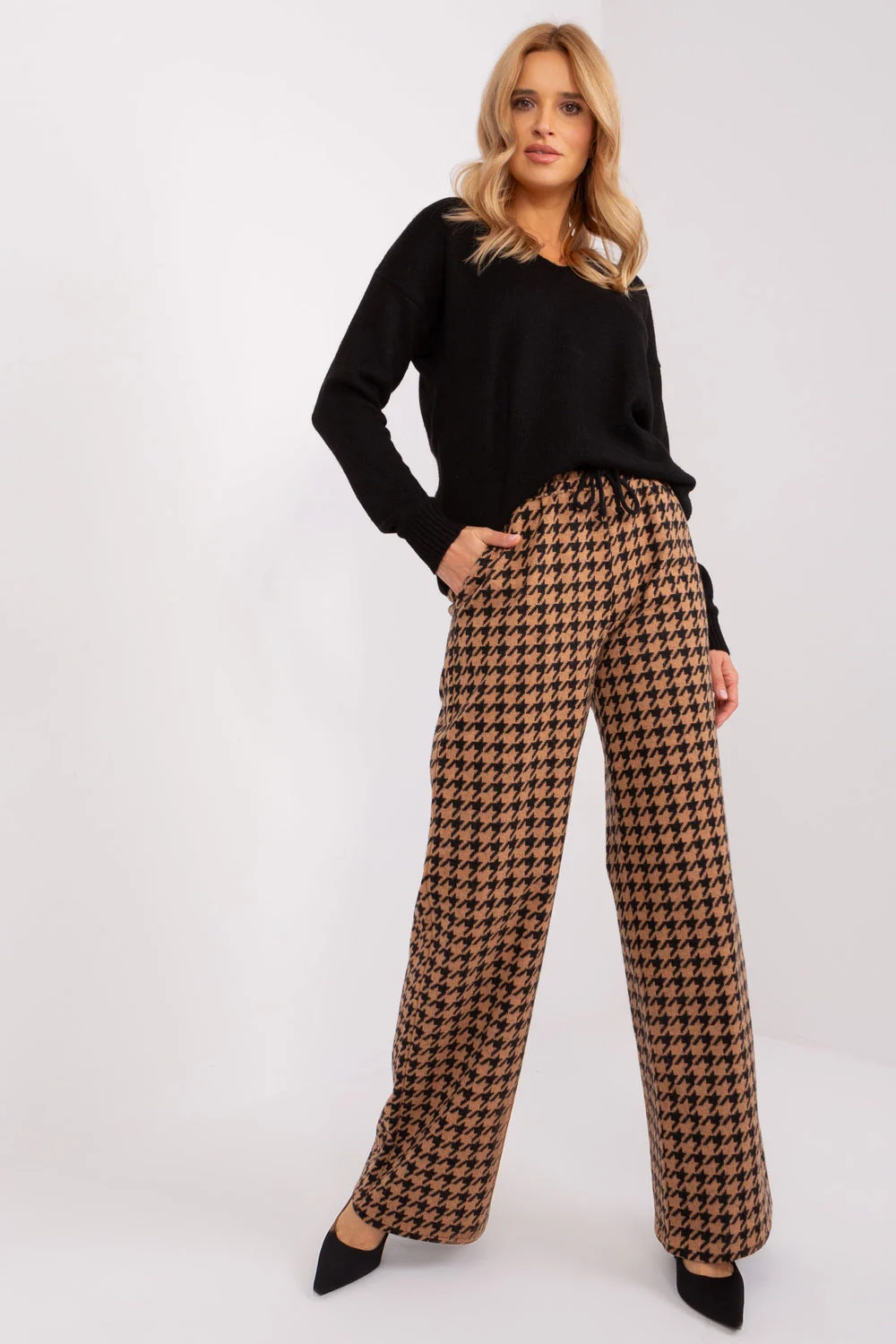 Pantalon femme brun