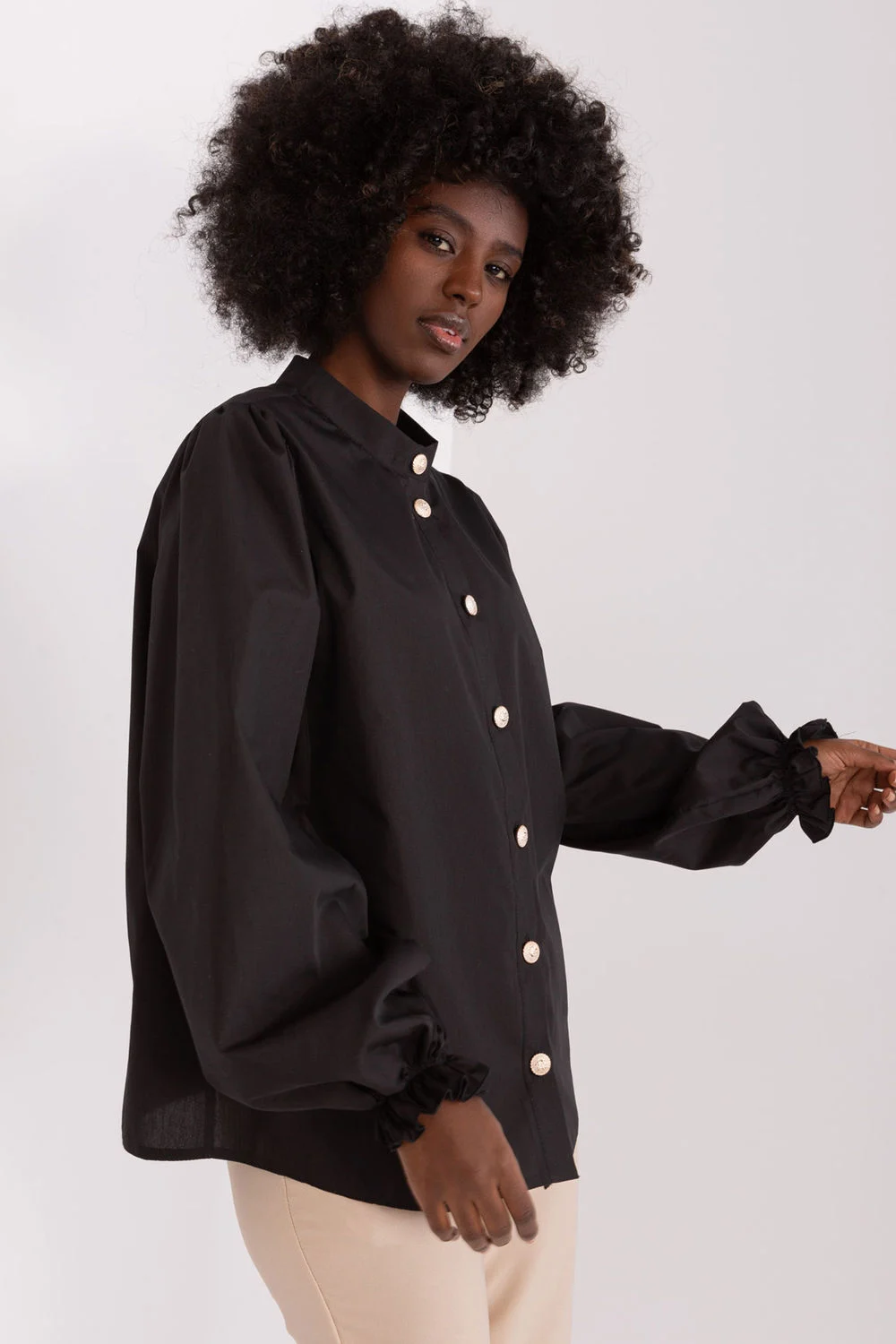 Chemise manche longue noire – Image 3