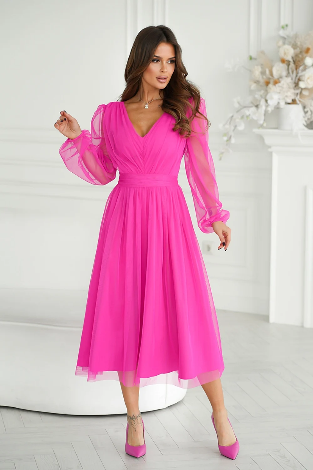 Robe de soirée rose – Image 2