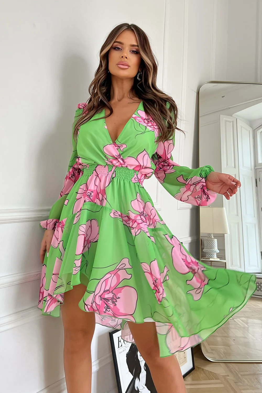 Robe de jour verte