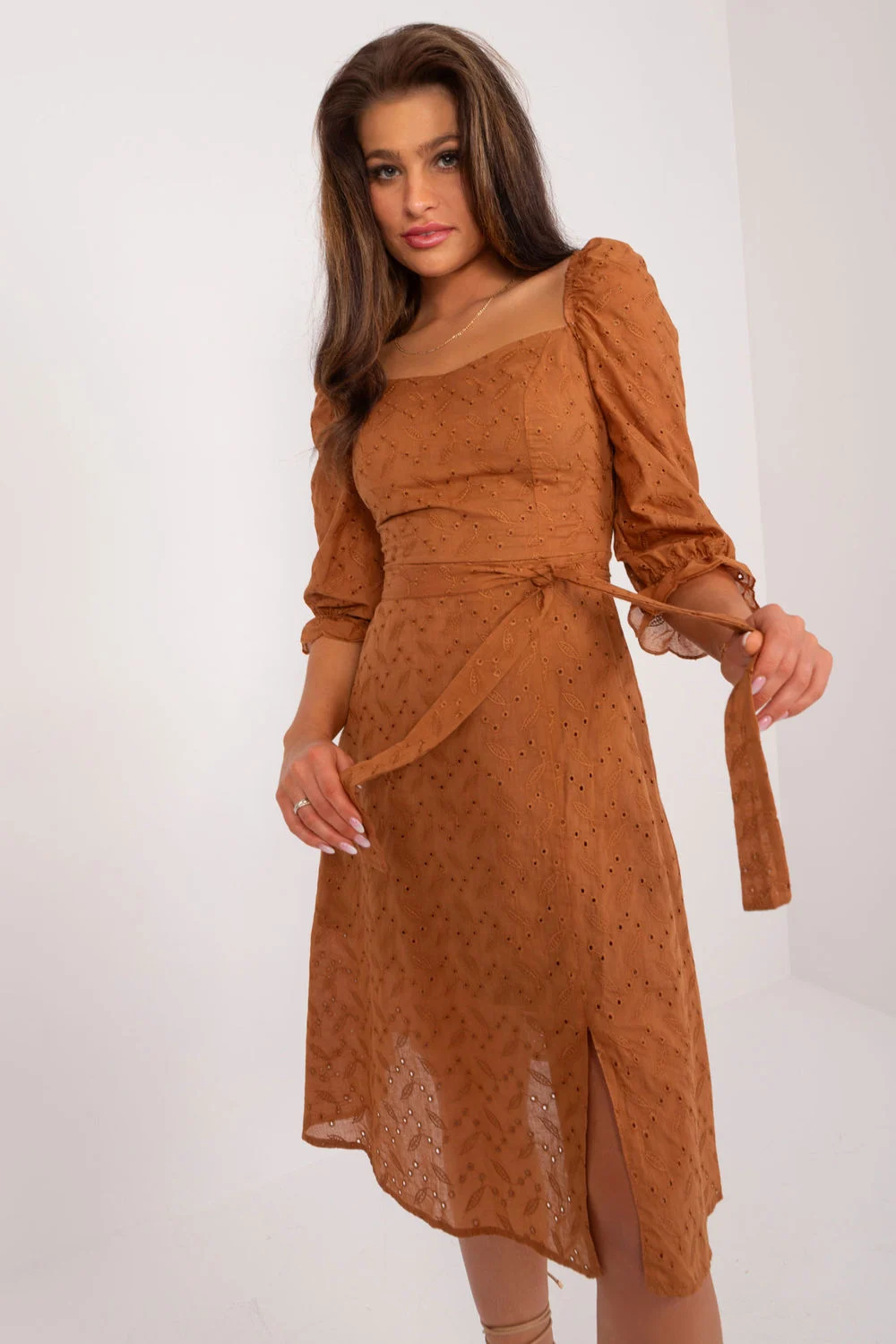 Robe de jour brune
