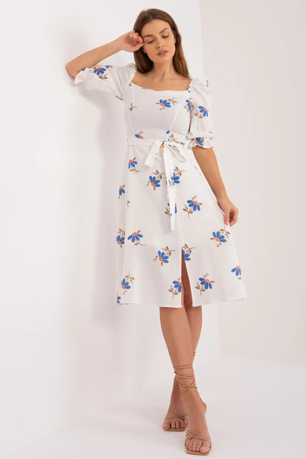 Robe de jour bleue