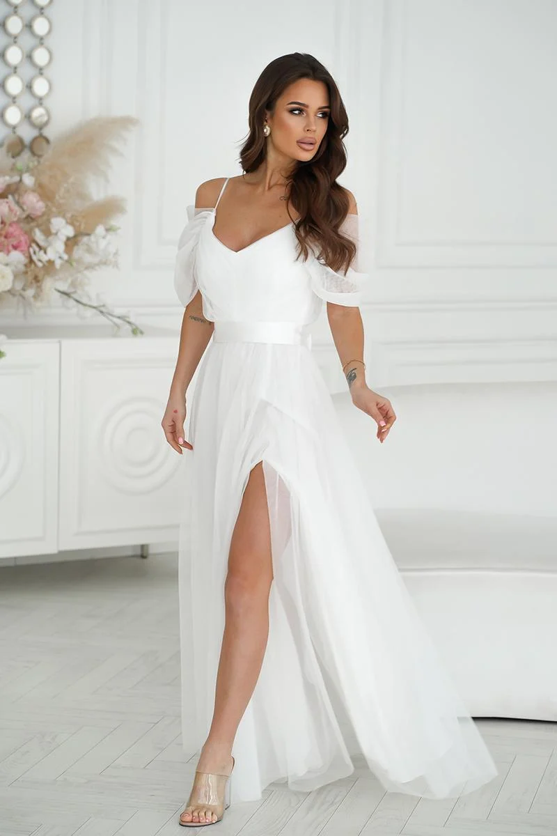 Robe longue beige – Image 2