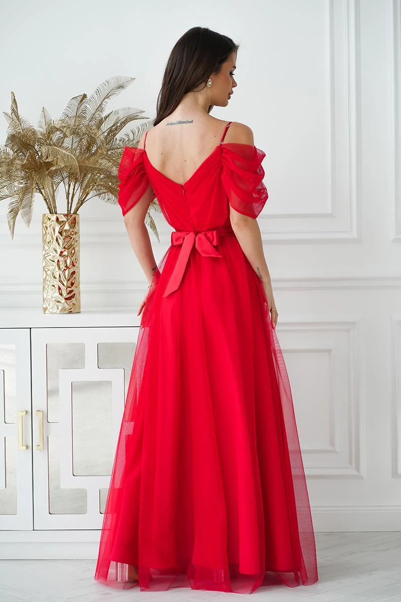 Robe longue rouge – Image 3