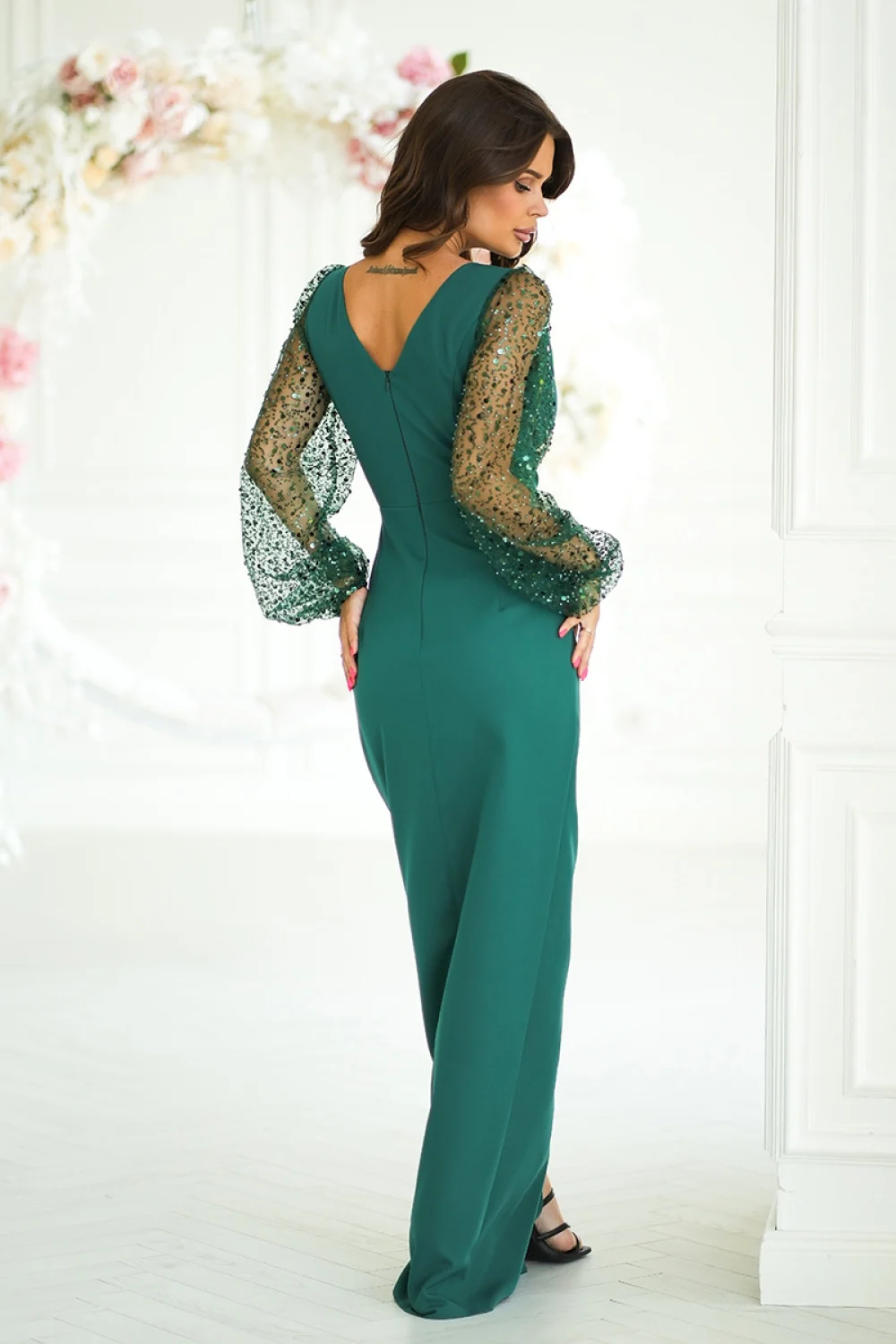 Robe longue verte – Image 3