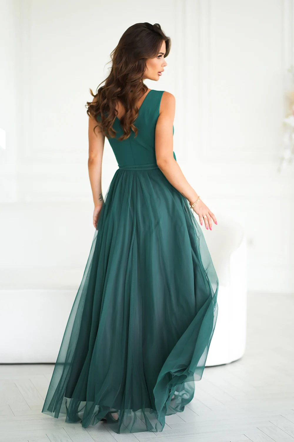 Robe longue verte – Image 3
