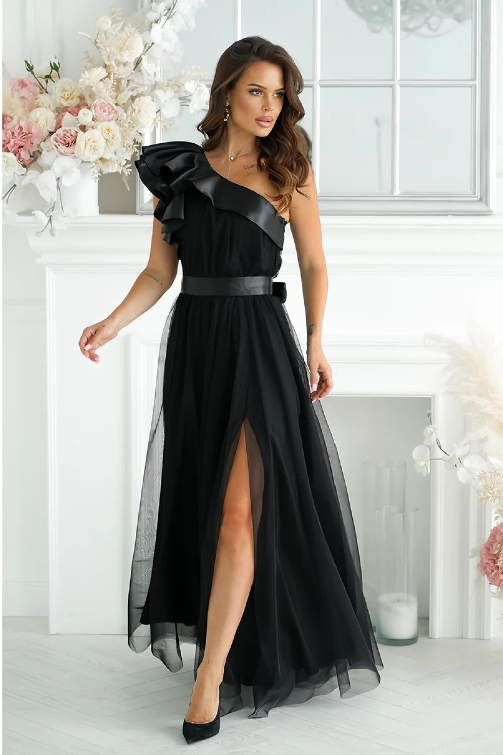 Robe longue noire