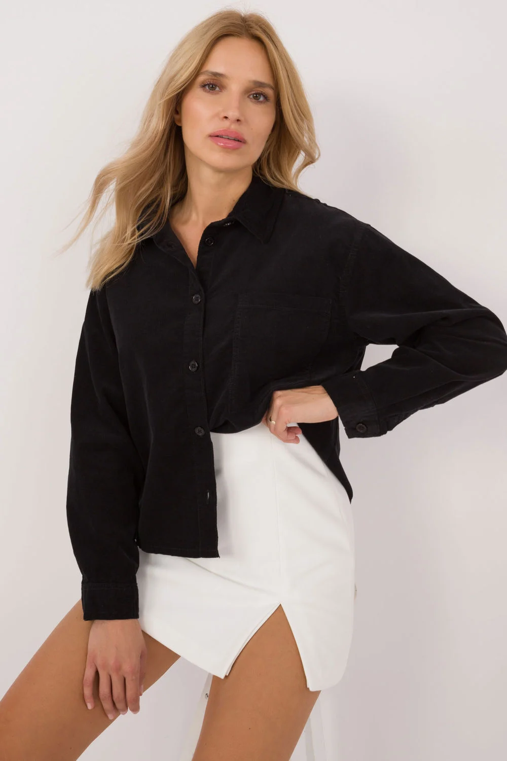 Chemise manche longue noire – Image 2