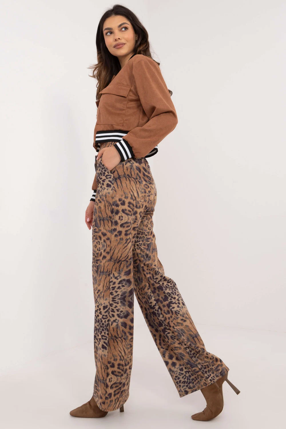 Pantalon femme brun – Image 2