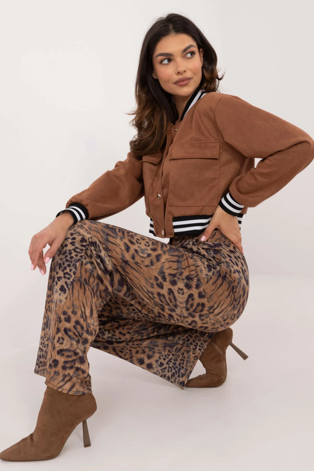 Pantalon femme brun – Image 4