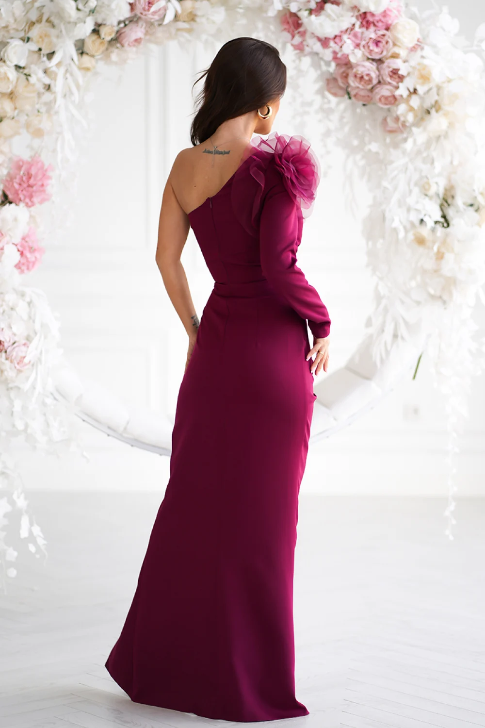 Robe longue rouge – Image 3
