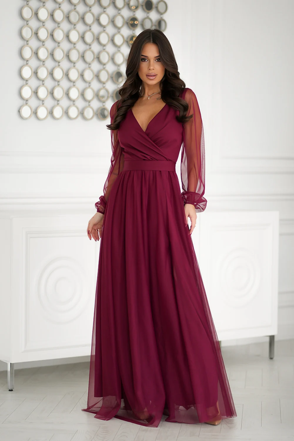 Robe longue rouge – Image 2
