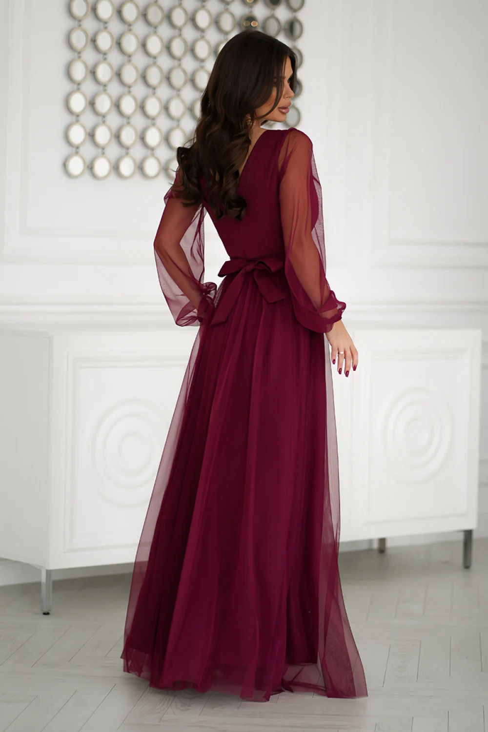 Robe longue rouge – Image 3